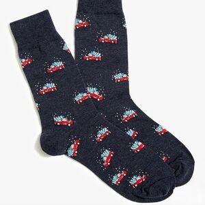 J Crew Truck and tree Crew trouser socks